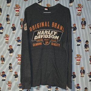 Harley-Davidson Original Brand Legendary Motorcycle Long-Sleeve Shirt Large